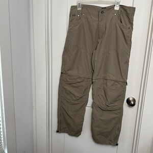 Kuhl Men's Liberator Convertible Pants 36X30 Activewear Outdoor Hiking Green Tan